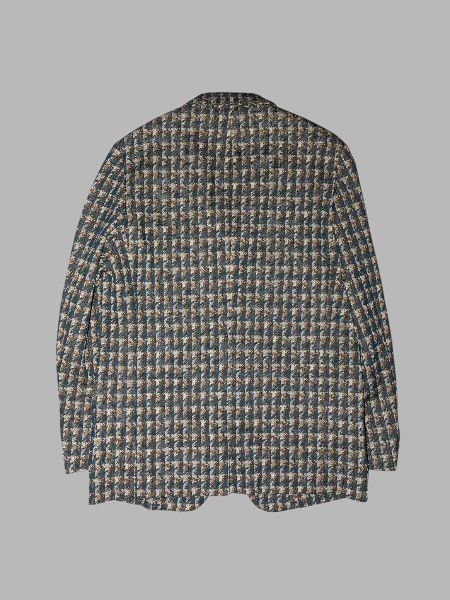 Comme des Garcons Homme Plus spring 2002 green patterned polyester blazer