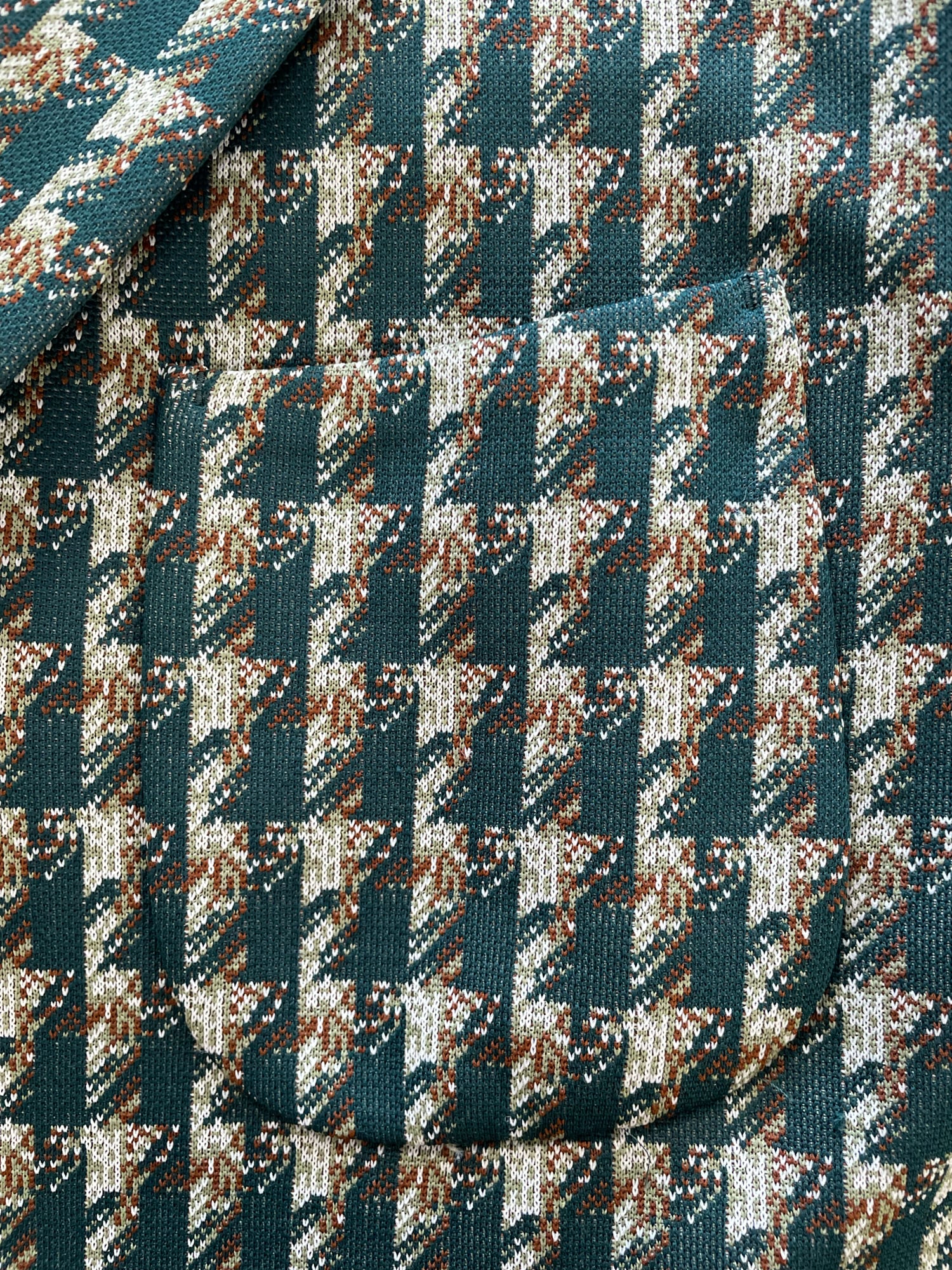 Comme des Garcons Homme Plus spring 2002 green patterned polyester blazer