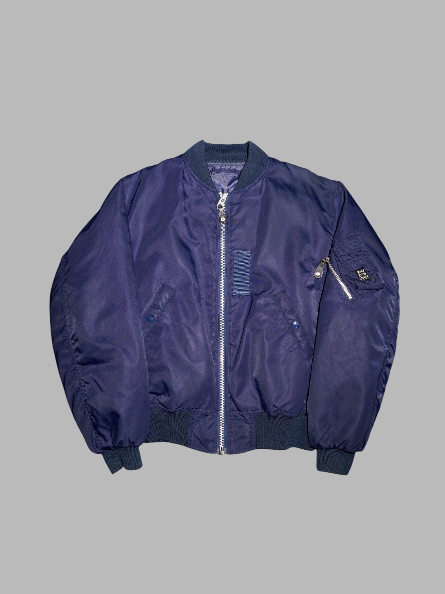 Men’s Ba-tsu 1990s reversible navy MA-1 bomber jacket with back pocket ...