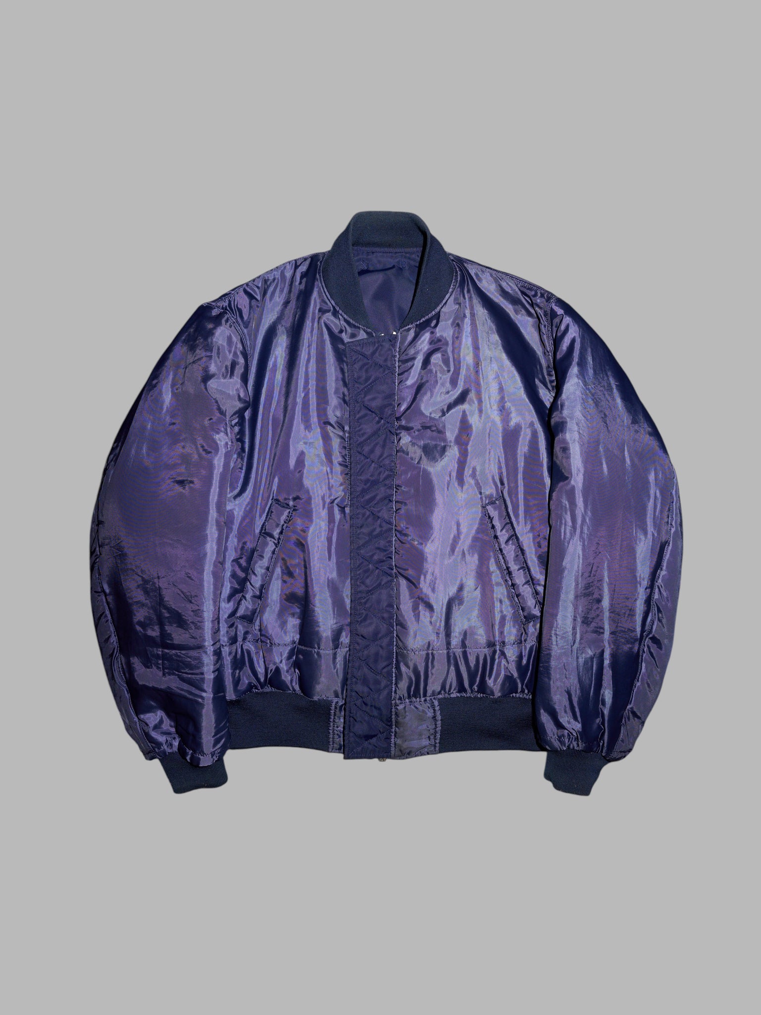 Men’s Ba-tsu 1990s reversible navy MA-1 bomber jacket with back pocket ...