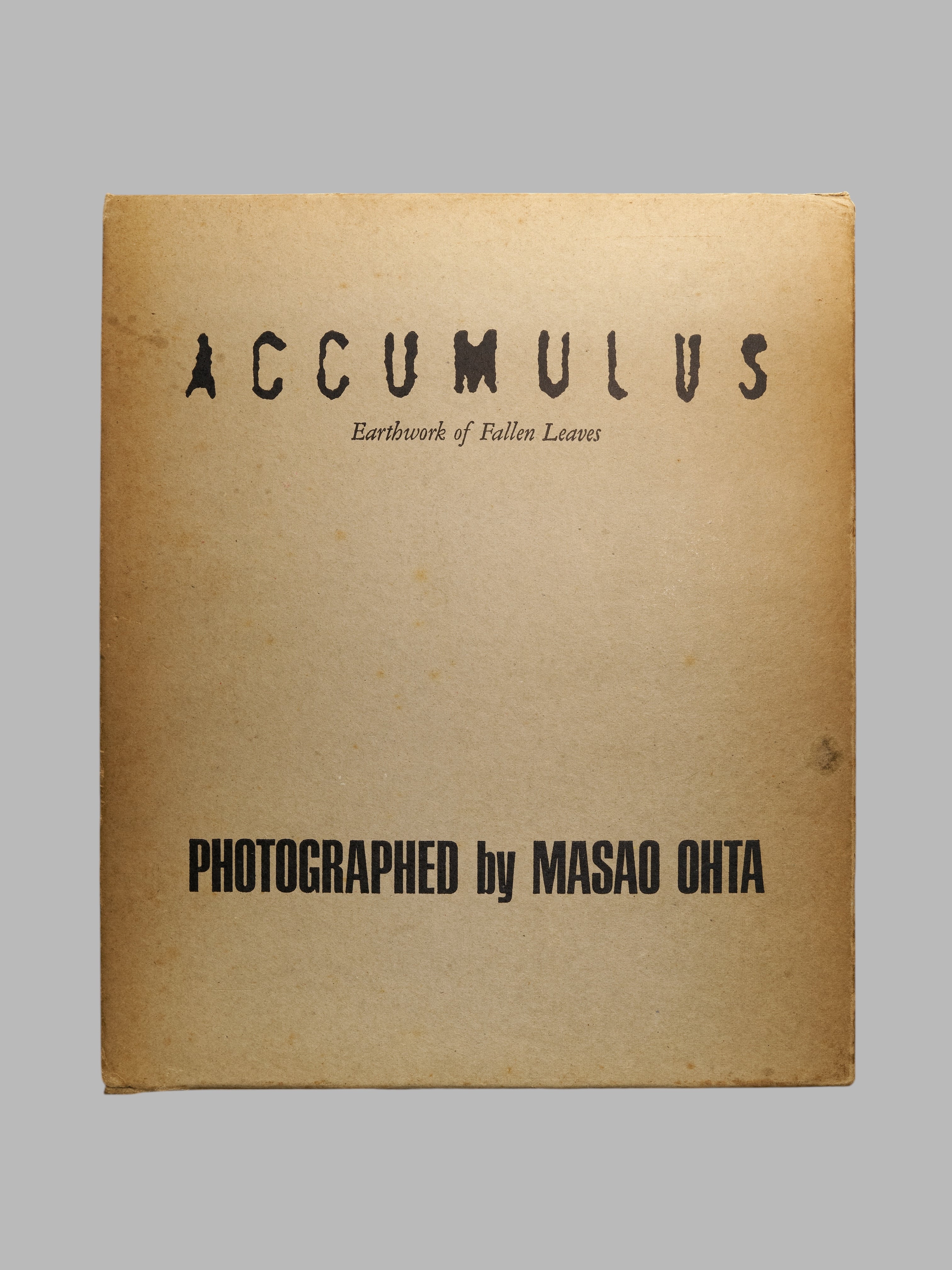Masao Ohta / Accumulus: Earthwork of Fallen Leaves photo book