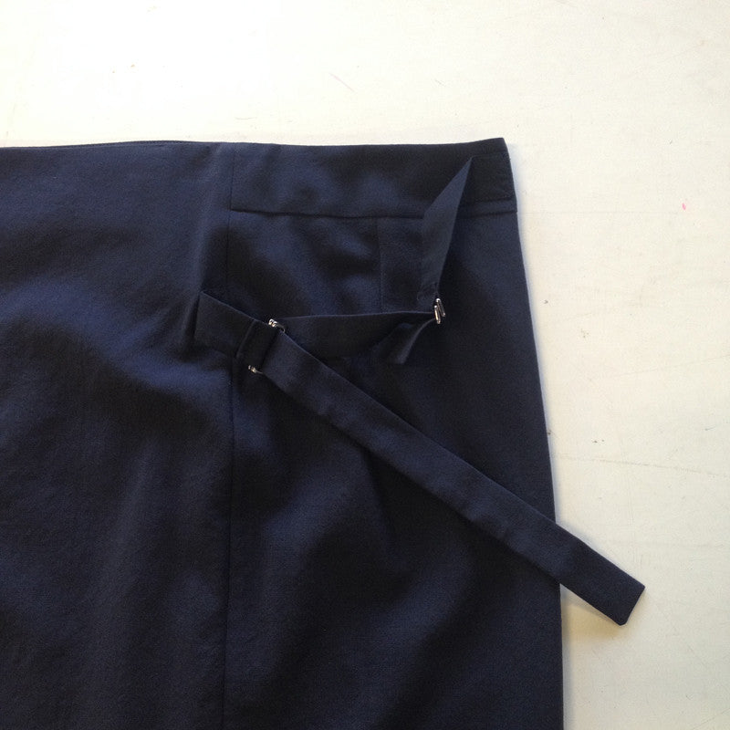 03SS HUSSEIN CHALAYAN Gimmick Skirt スカート hussein chalayan navy wool wrap front mini skirt – Filter store