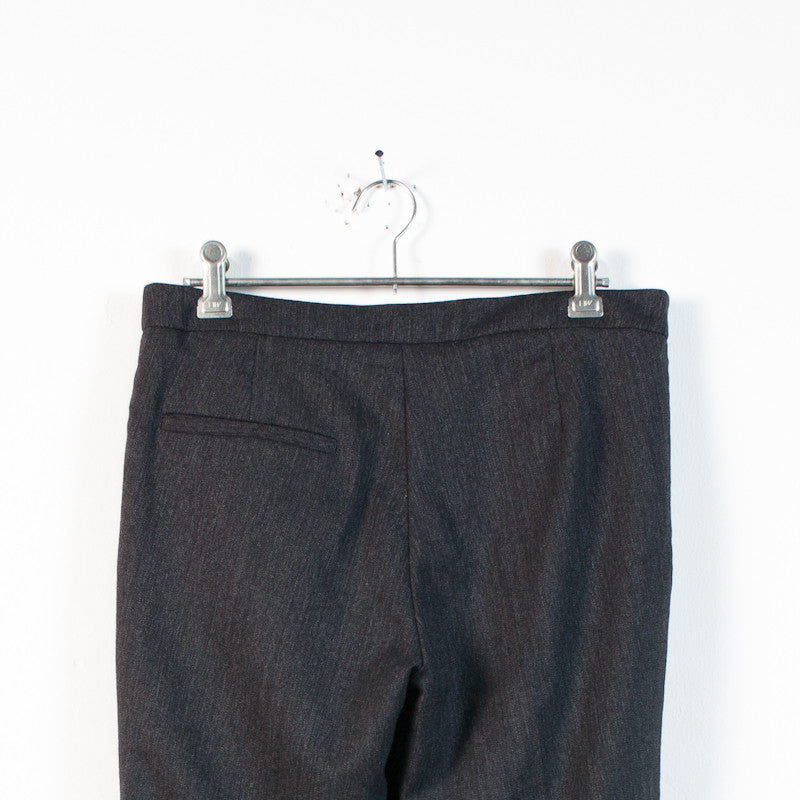 gray wool wrap trouser