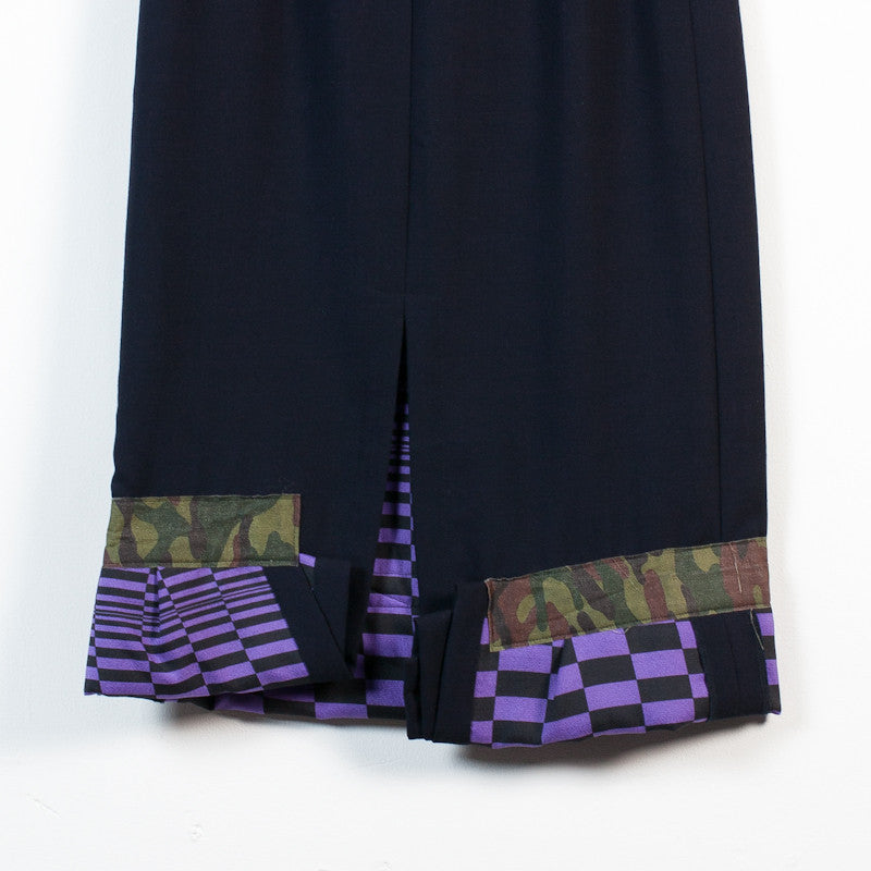 contrast lining skirt