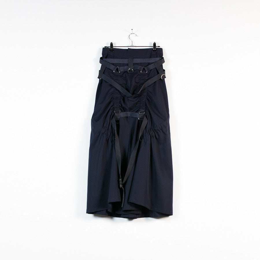 dark navy parachute skirt