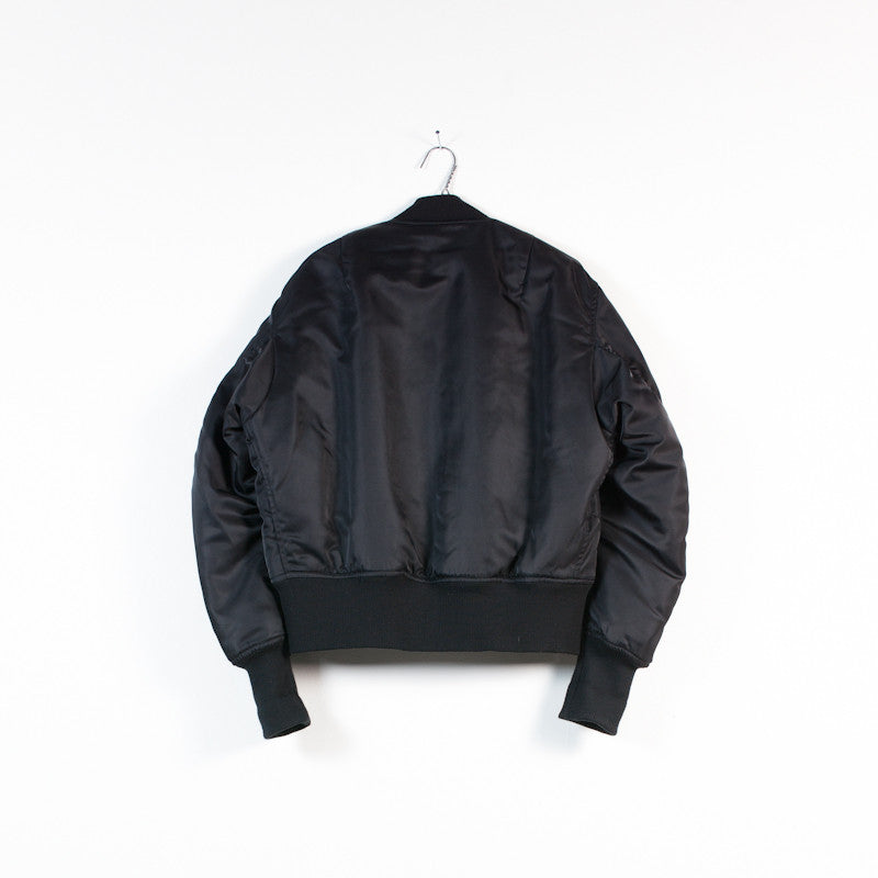Neighborhood black nylon padded MA-1 bomber jacket – Filter store