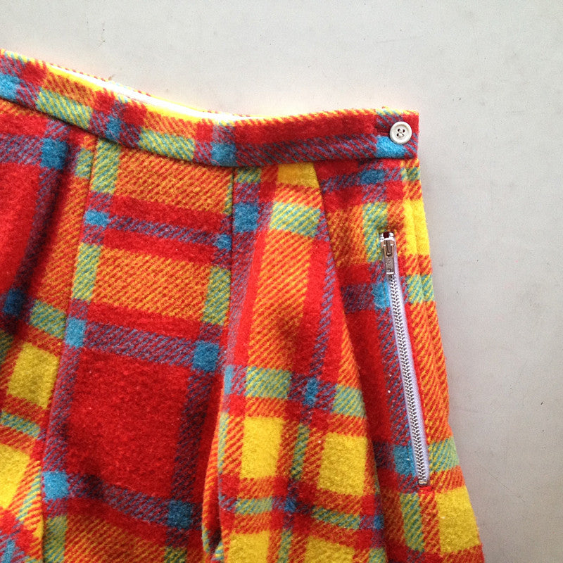 multicolour blanket skirt