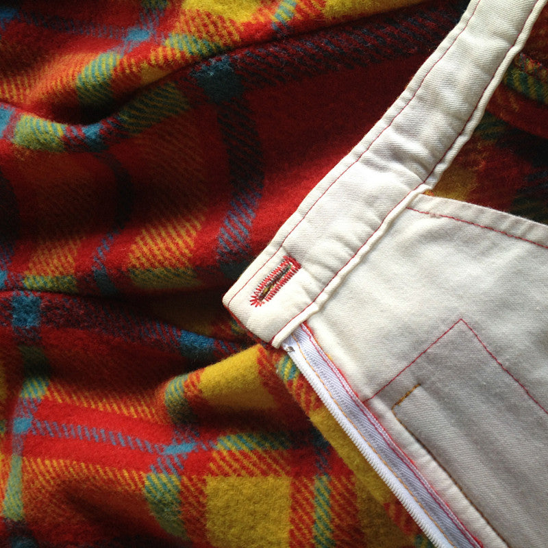 multicolour blanket skirt