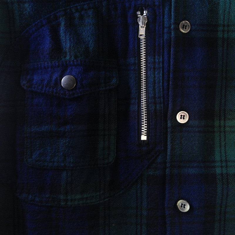 utility pocket flannel shirt