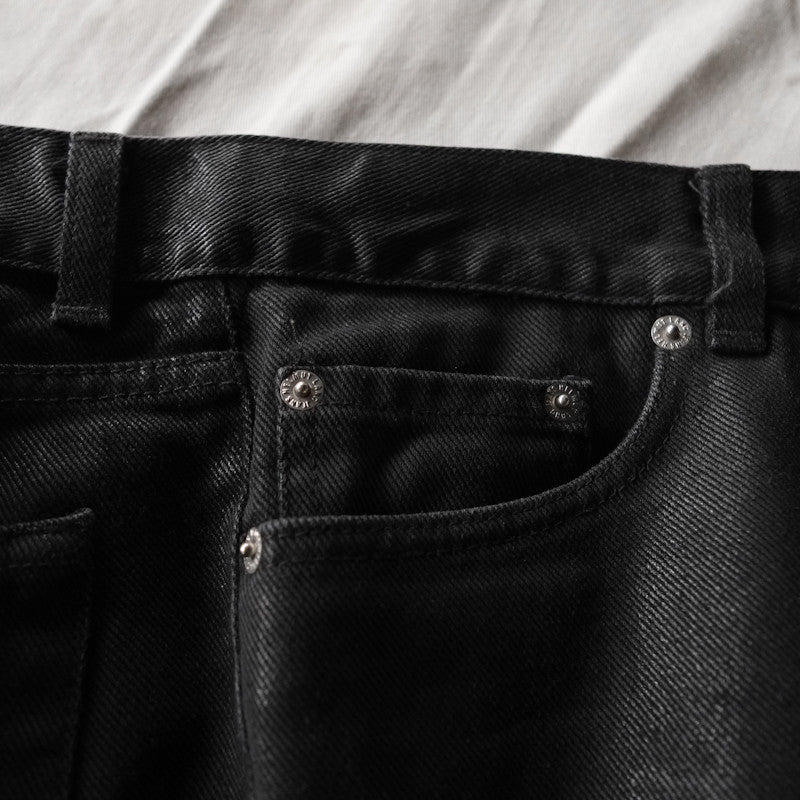 Helmut Lang 1999 black coated cotton jeans – Filter store