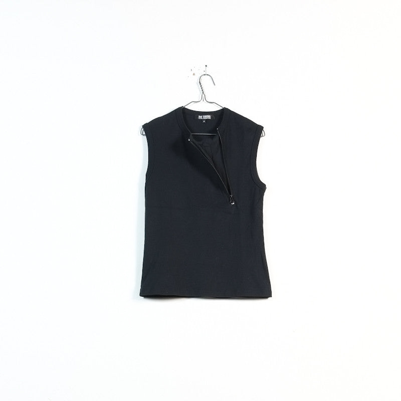 Raf Simons SS 2005 zip neck sleeveless tshirt – Filter store