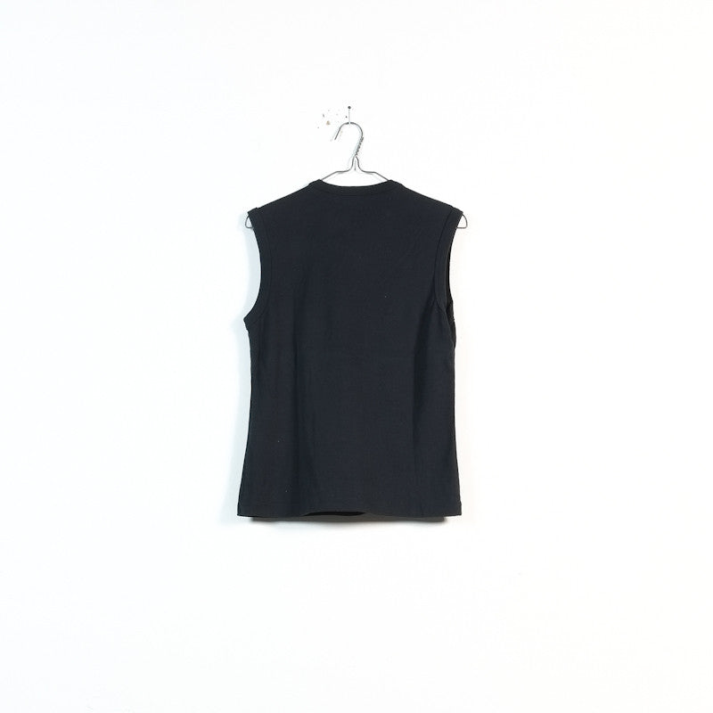 Raf Simons SS 2005 zip neck sleeveless tshirt – Filter store
