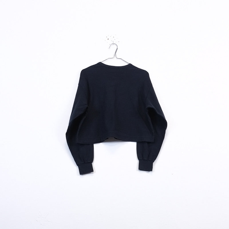 cropped wide sweater