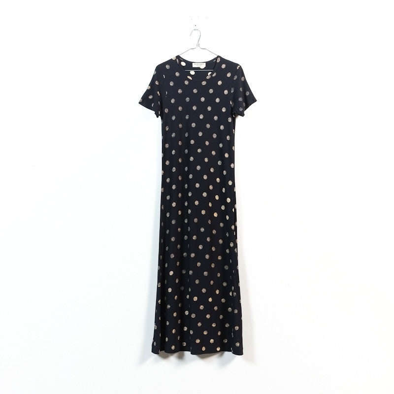 polka dot maxi dress