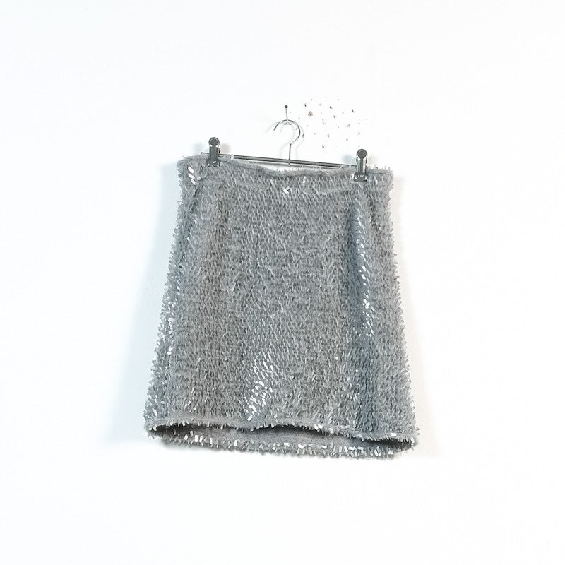 plastic tag applique skirt