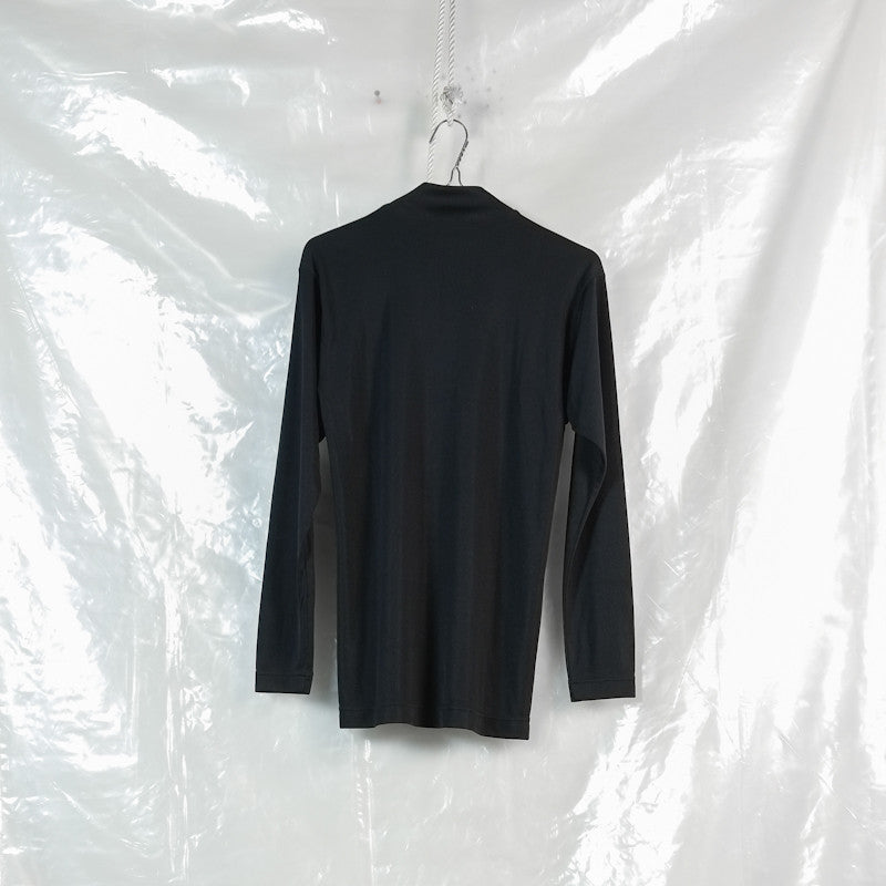 polo neck longsleeve top