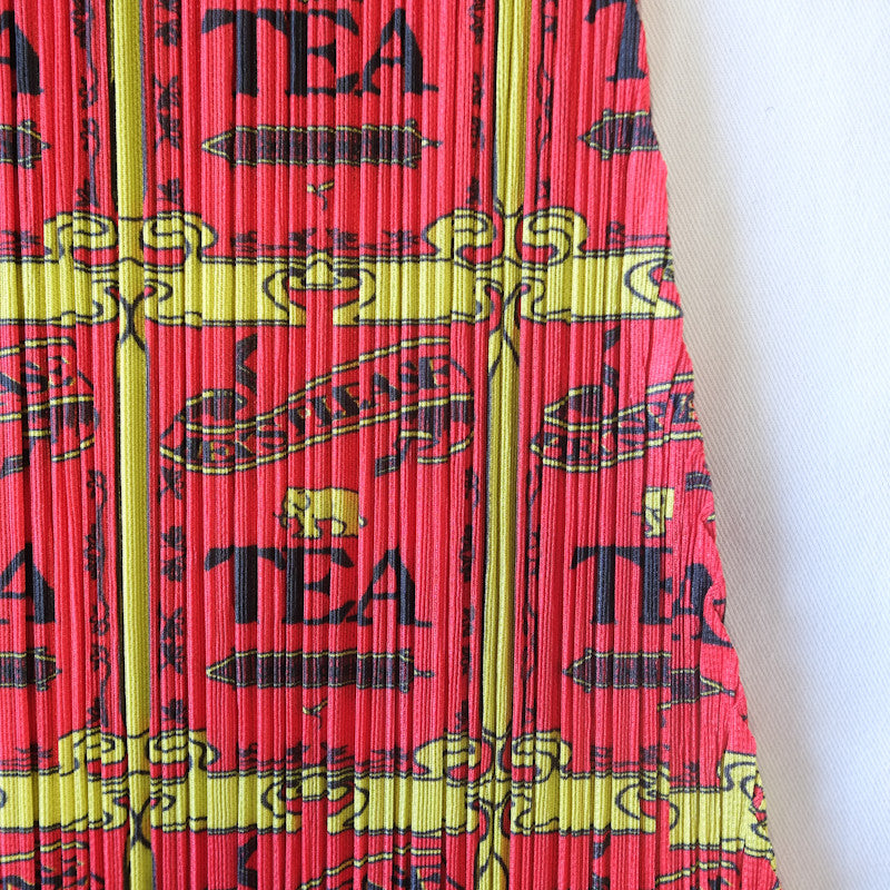 tea print maxi dress