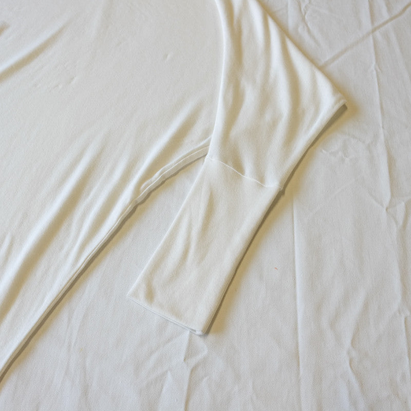 long sleeve asymmetric jersey dress