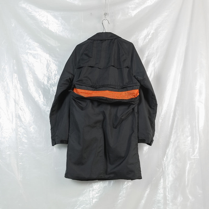 Comme des Garcons Homme Plus AW 2005 mesh lined trench – Filter store