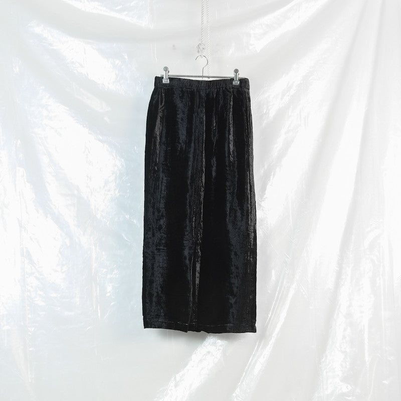 velvet elastic waist skirt