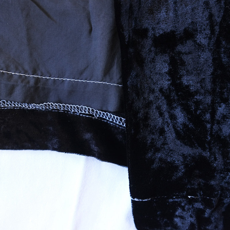 velvet elastic waist skirt