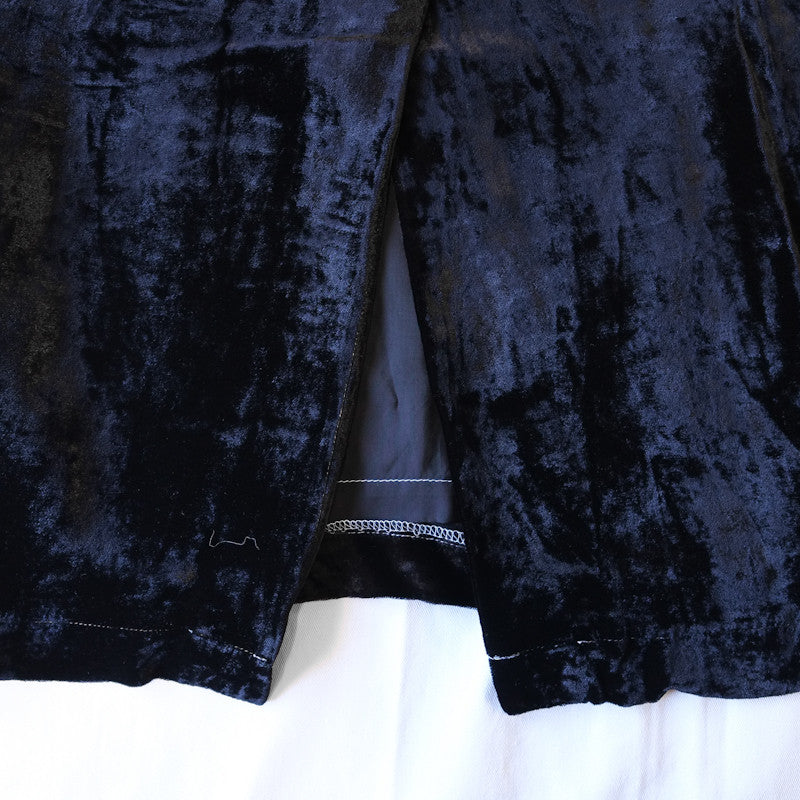 velvet elastic waist skirt