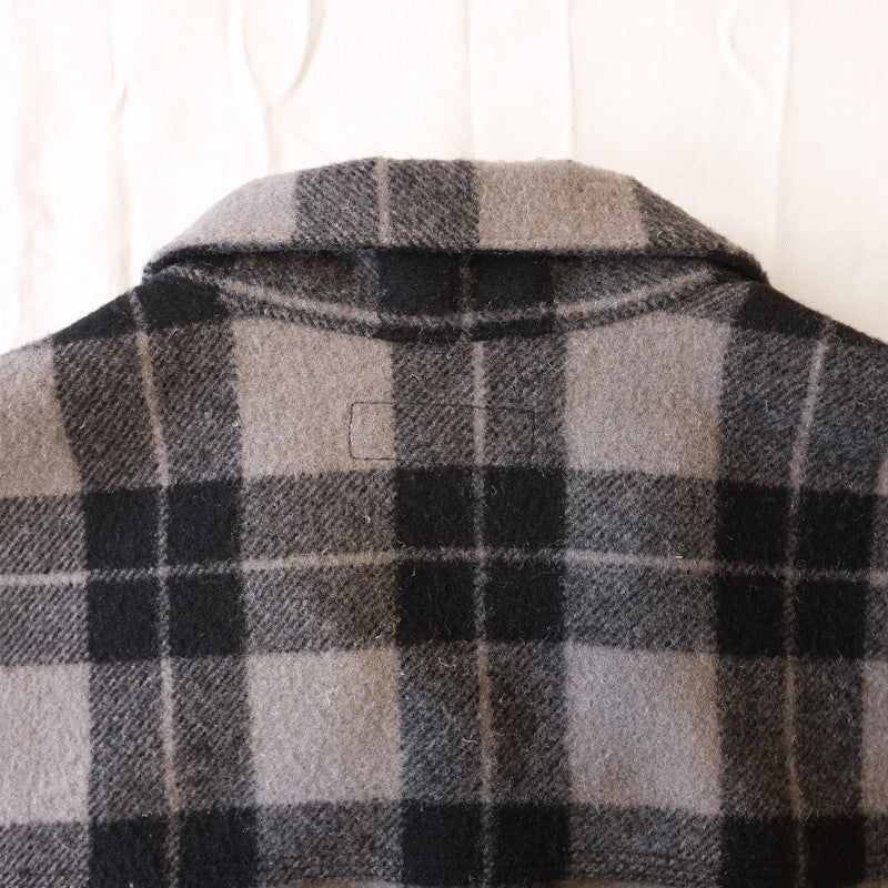 plaid button up jacket
