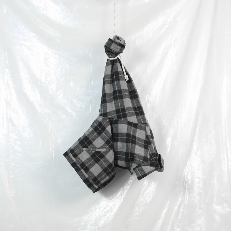 plaid button up jacket