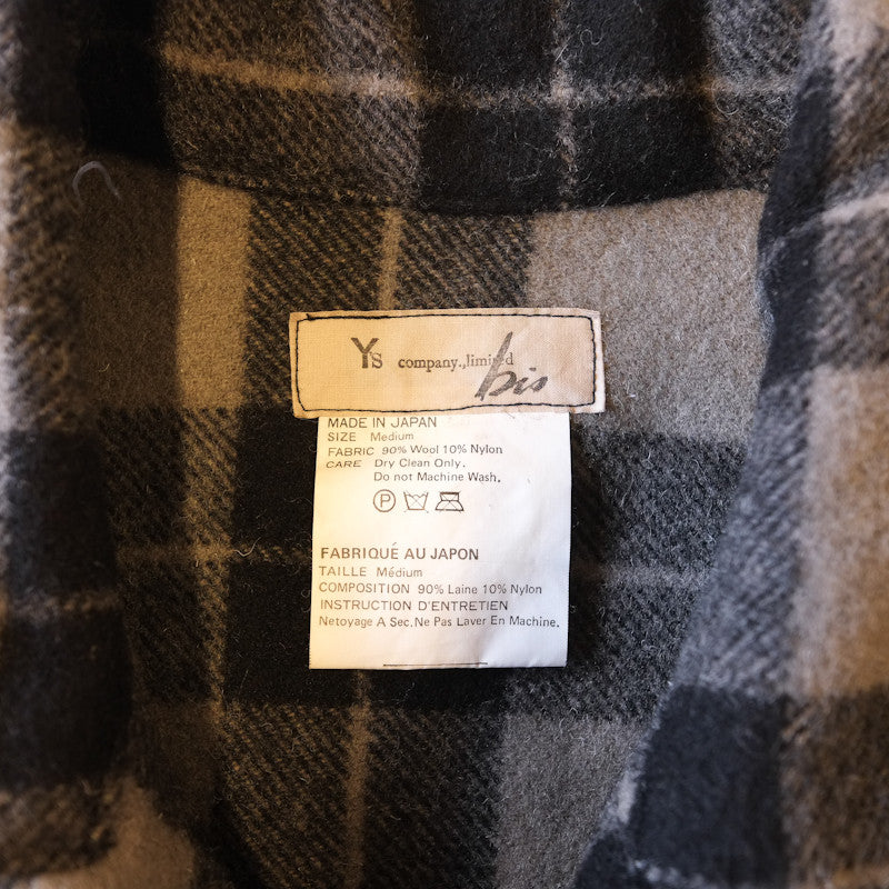 plaid button up jacket
