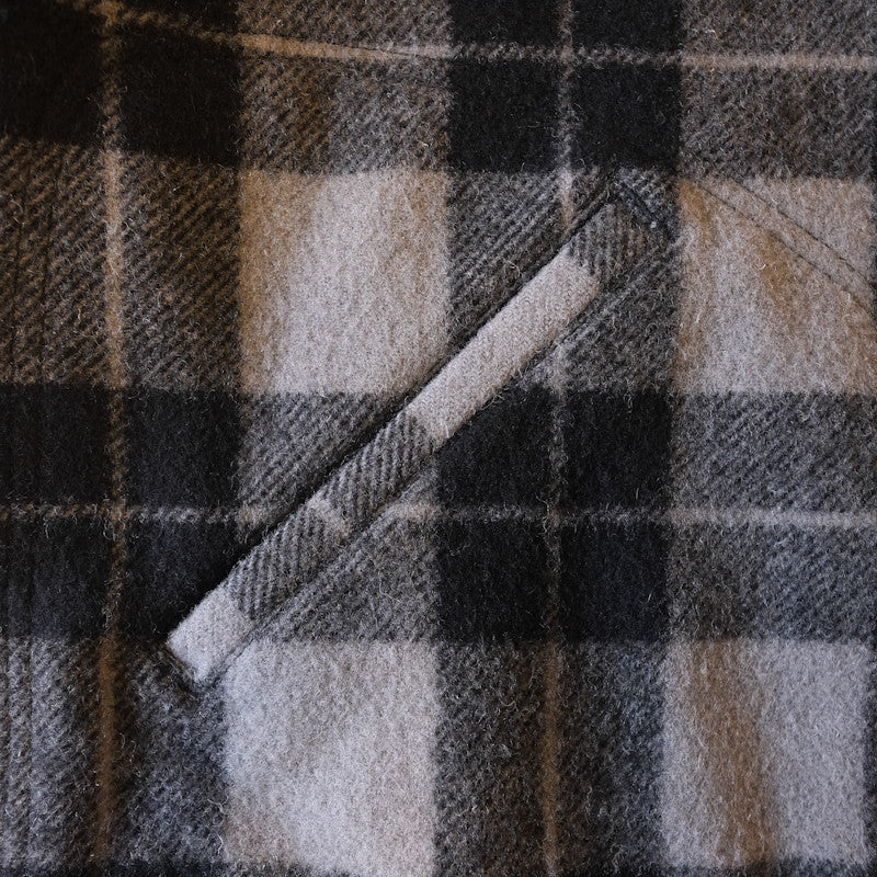 plaid button up jacket