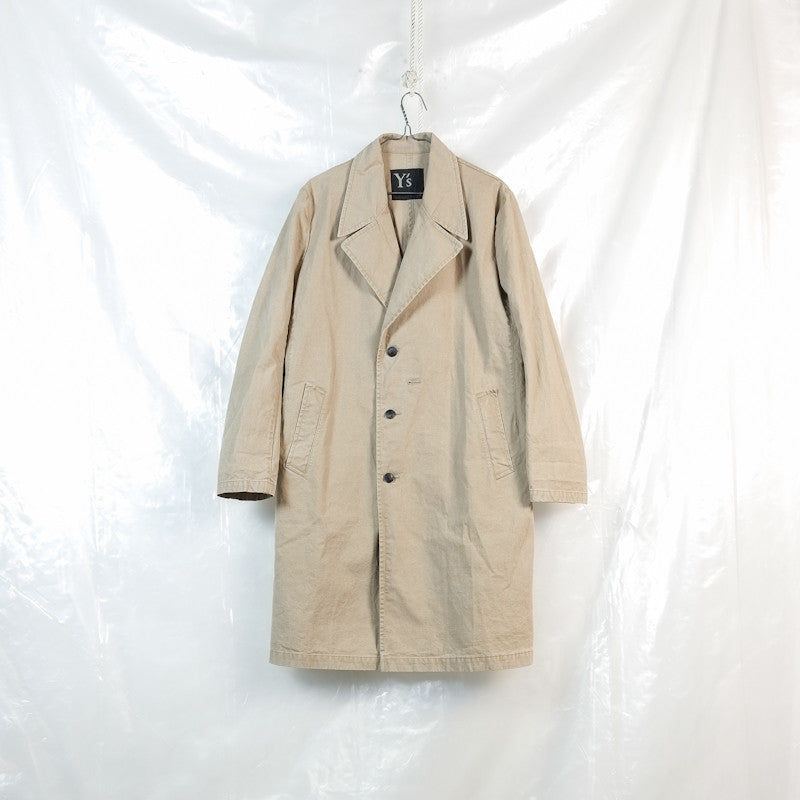 multiple button stonewashed coat