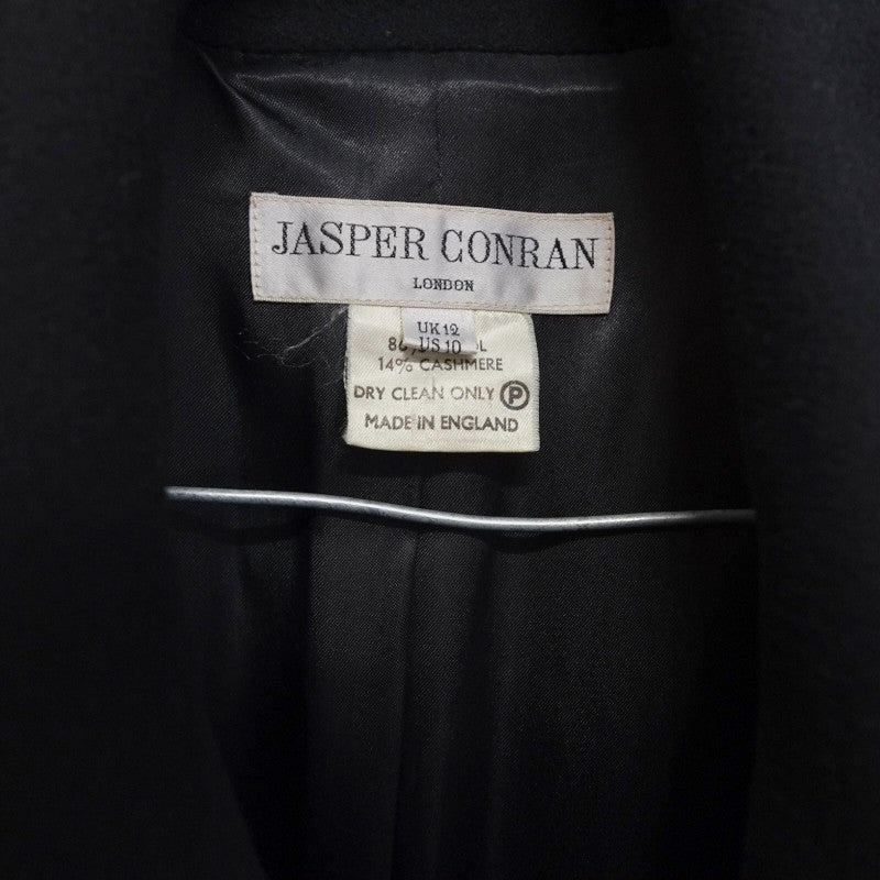 jasper conran heavy melton double breasted overcoat - circa 1980s