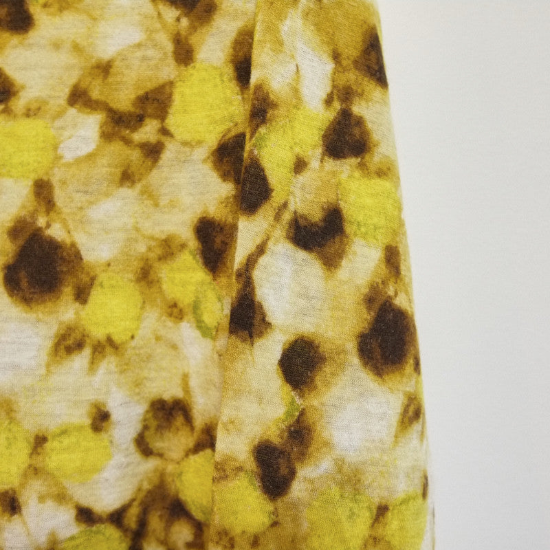 sunflower print turtleneck top