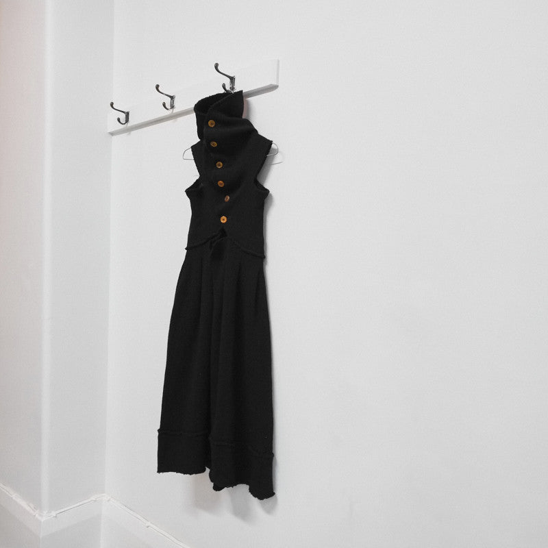 Comme des Garcons A/W 2002 twisted circular bodice knit dress