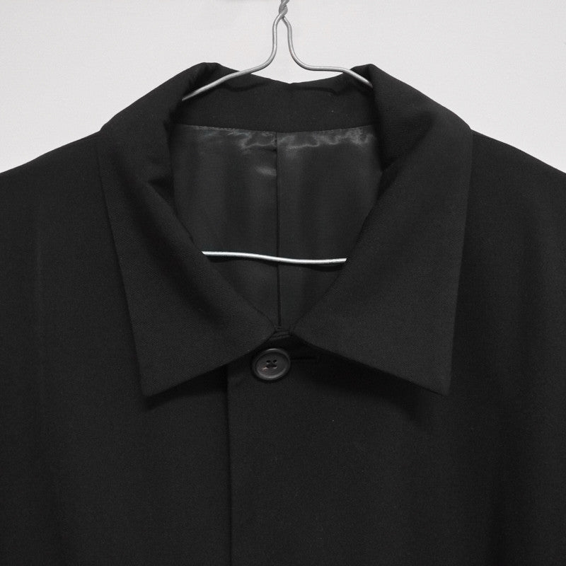 convertible collar gabardine coat