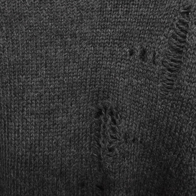 Homme Comme des Garcons early 1980s distressed v neck jumper