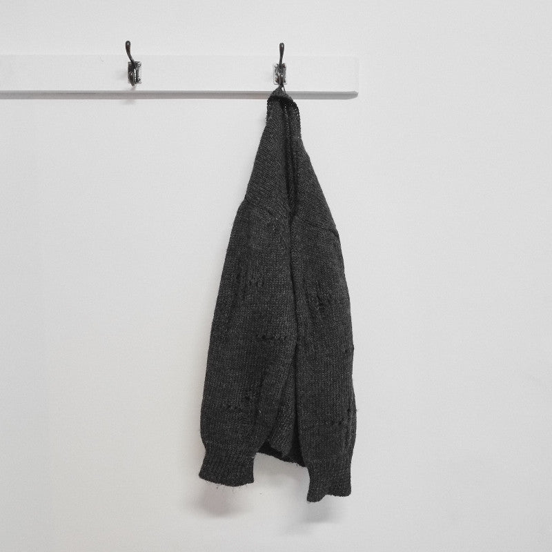 Homme Comme des Garcons early 1980s distressed v neck jumper