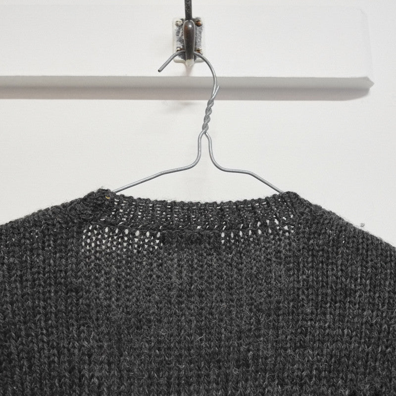 Homme Comme des Garcons early 1980s distressed v neck jumper