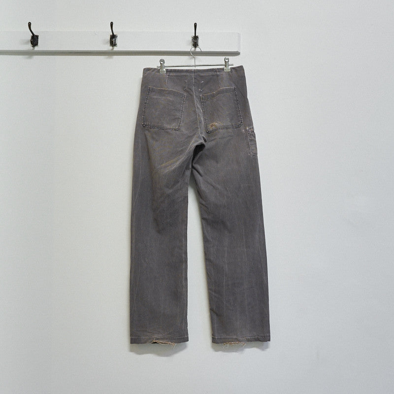 distressed overdye trousers