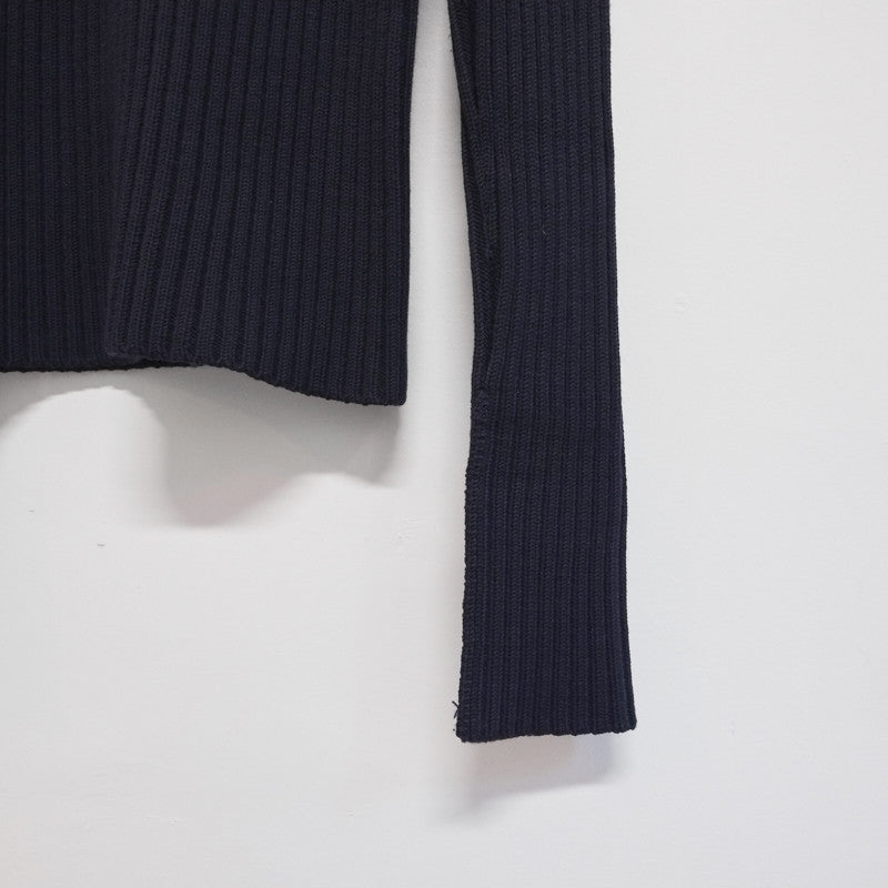 elongated sleeve turtleneck jumper