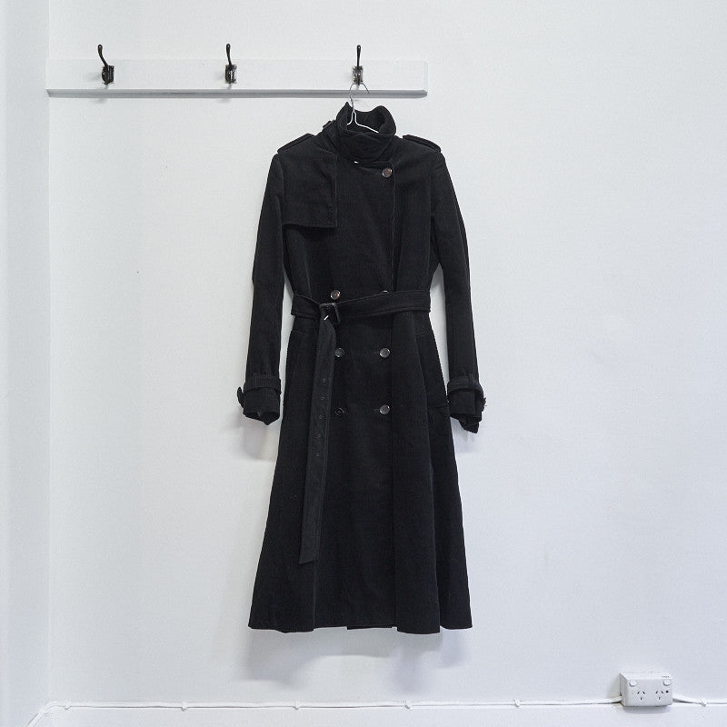 Veronique Branquinho corduroy trench coat with removable
