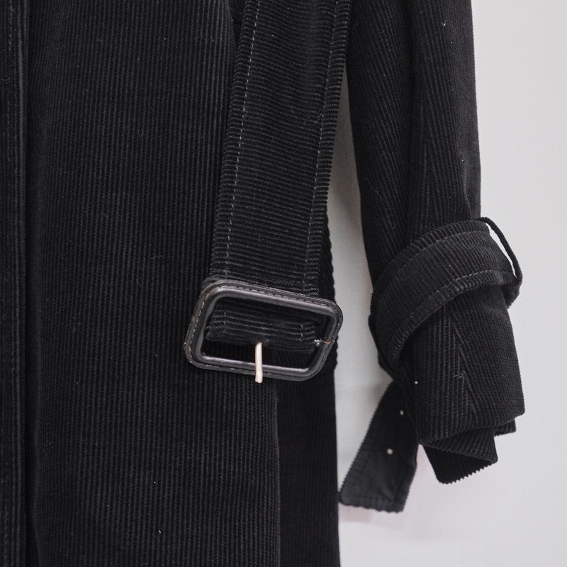 Veronique Branquinho corduroy trench coat with removable