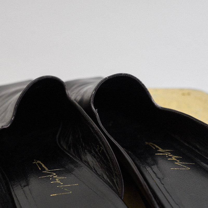 Yohji Yamamoto square toe leather slippers – Filter store