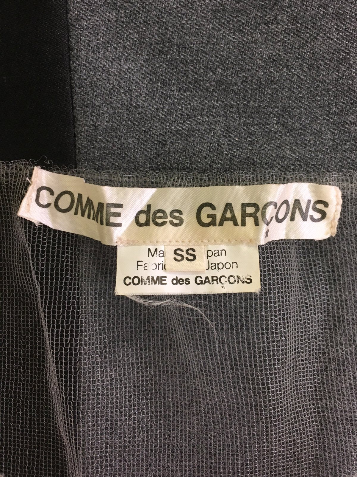 Comme des Garcons 2006 wool and mesh cardigan - womens SS / XS