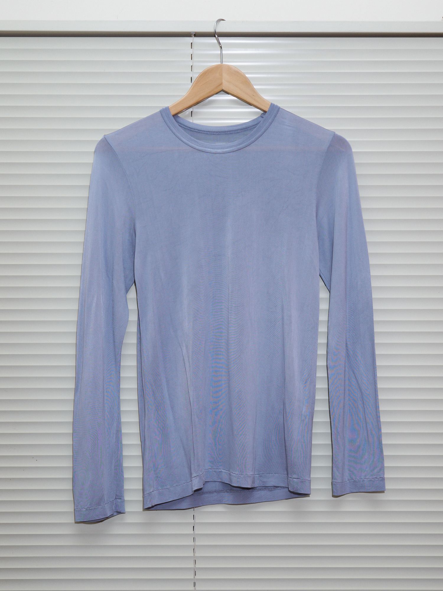 Tricot Comme des Garcons 1994 lavender rayon long sleeve top - womens S
