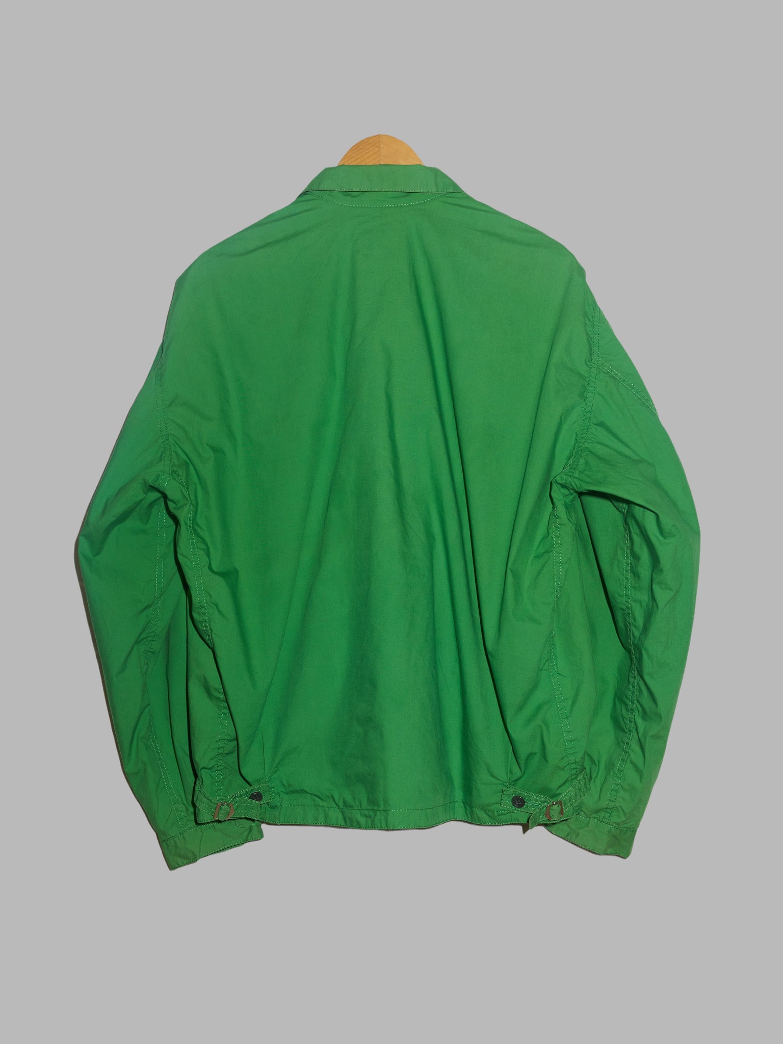 Nigel Cabourn 1990s green cotton double pocket bomber jacket