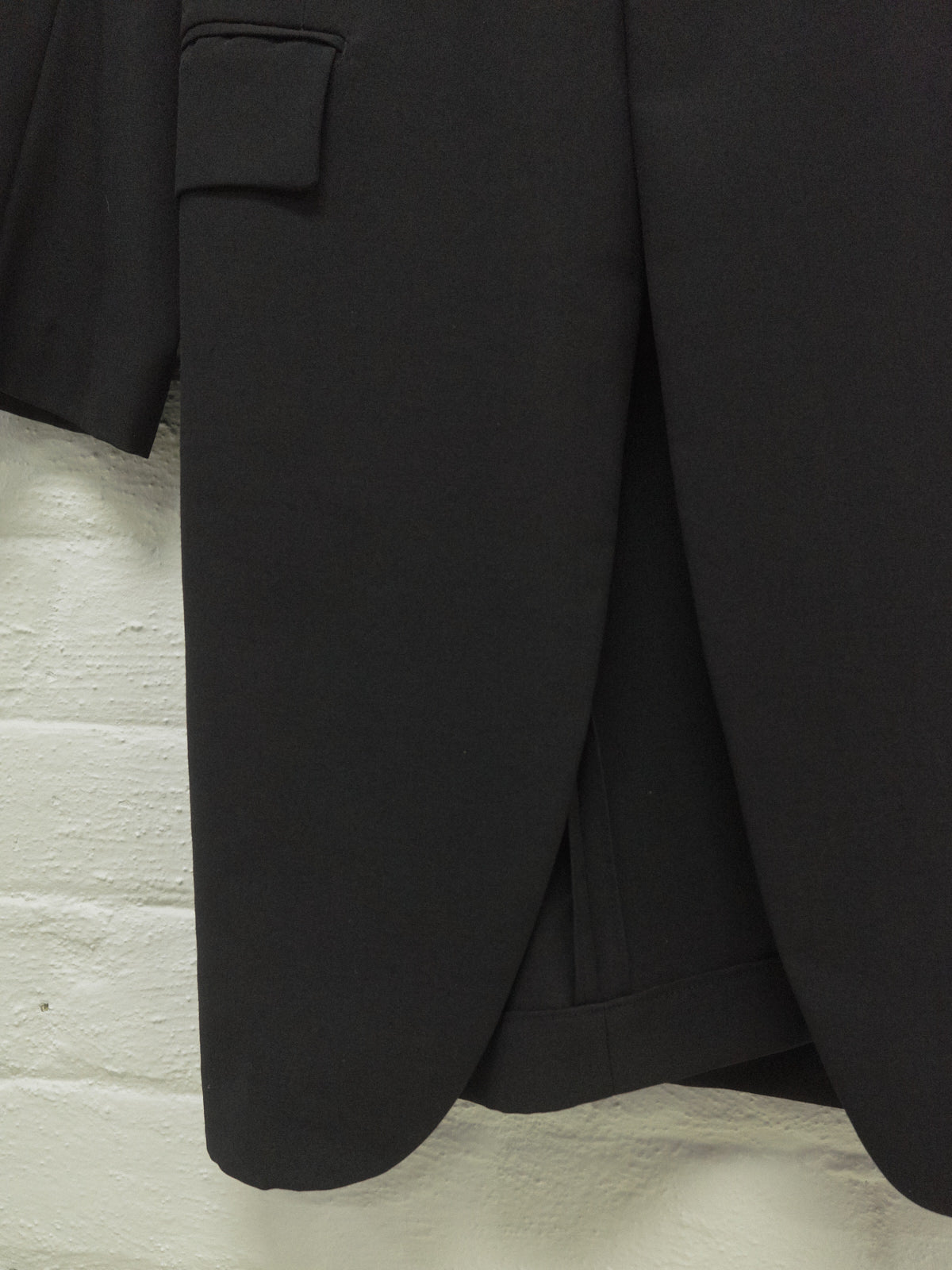 Comme des Garçons 1992 Wool Short Coat Vintage Archive Tricot Comme Des Garcons A/W 1992 Peacoat Wool