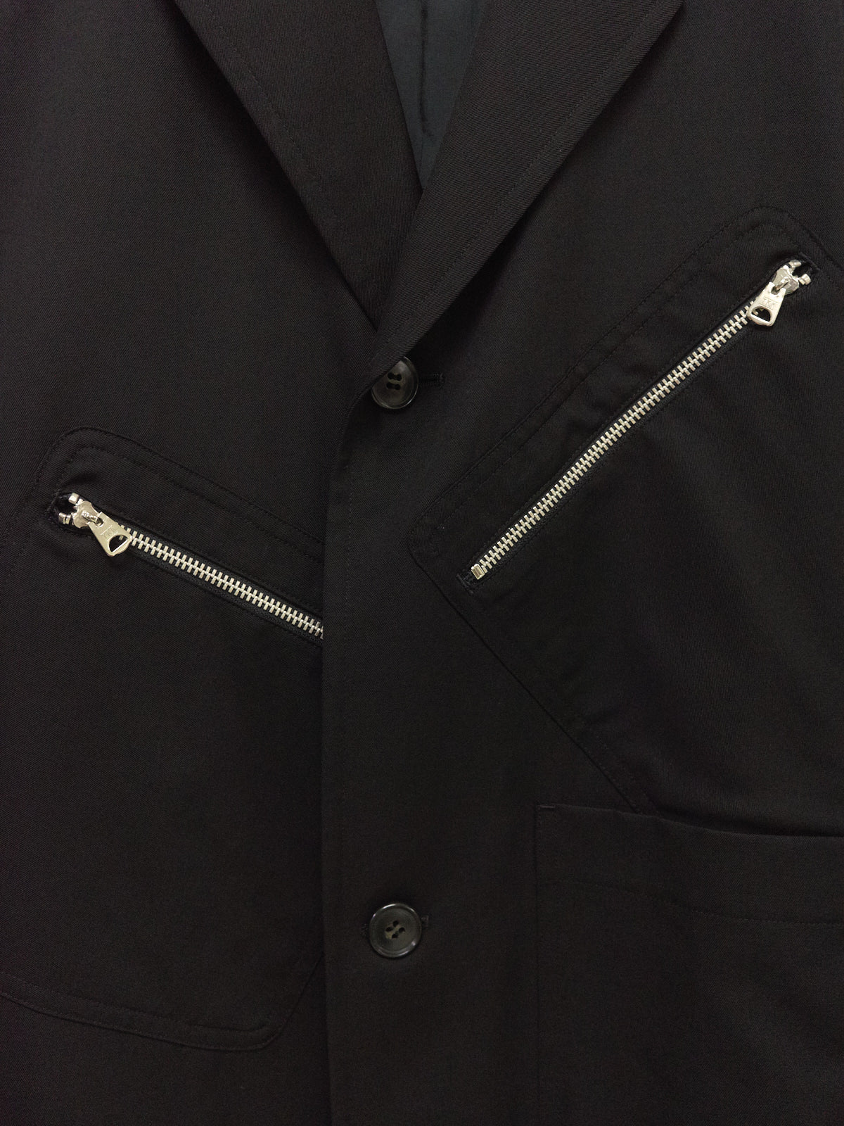 Y's yohji yamamoto 1990s black wool zip pocket blazer – Filter store