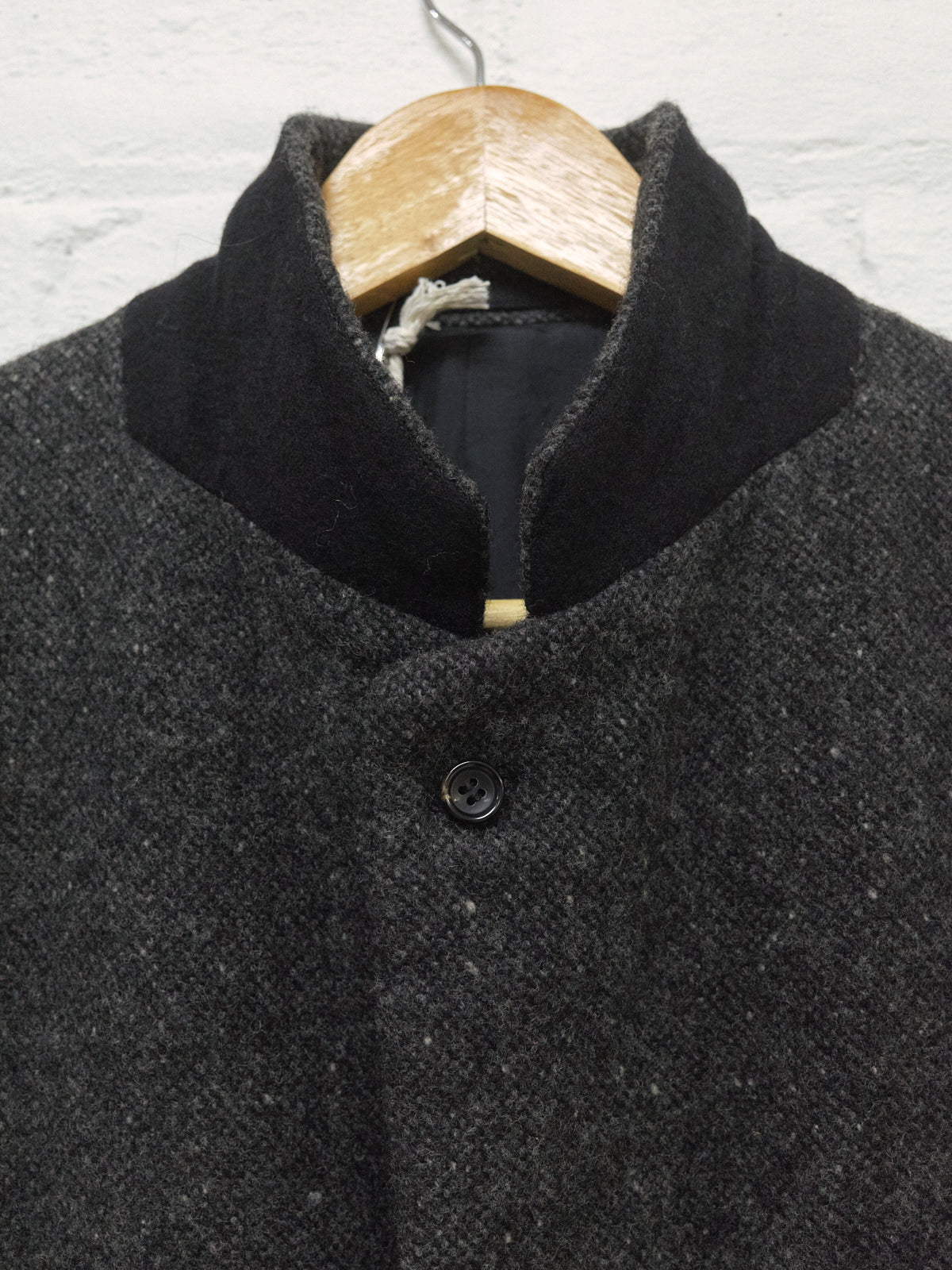 Comme des Garcons Homme 2003 grey boiled wool 3 button blazer - mens S M