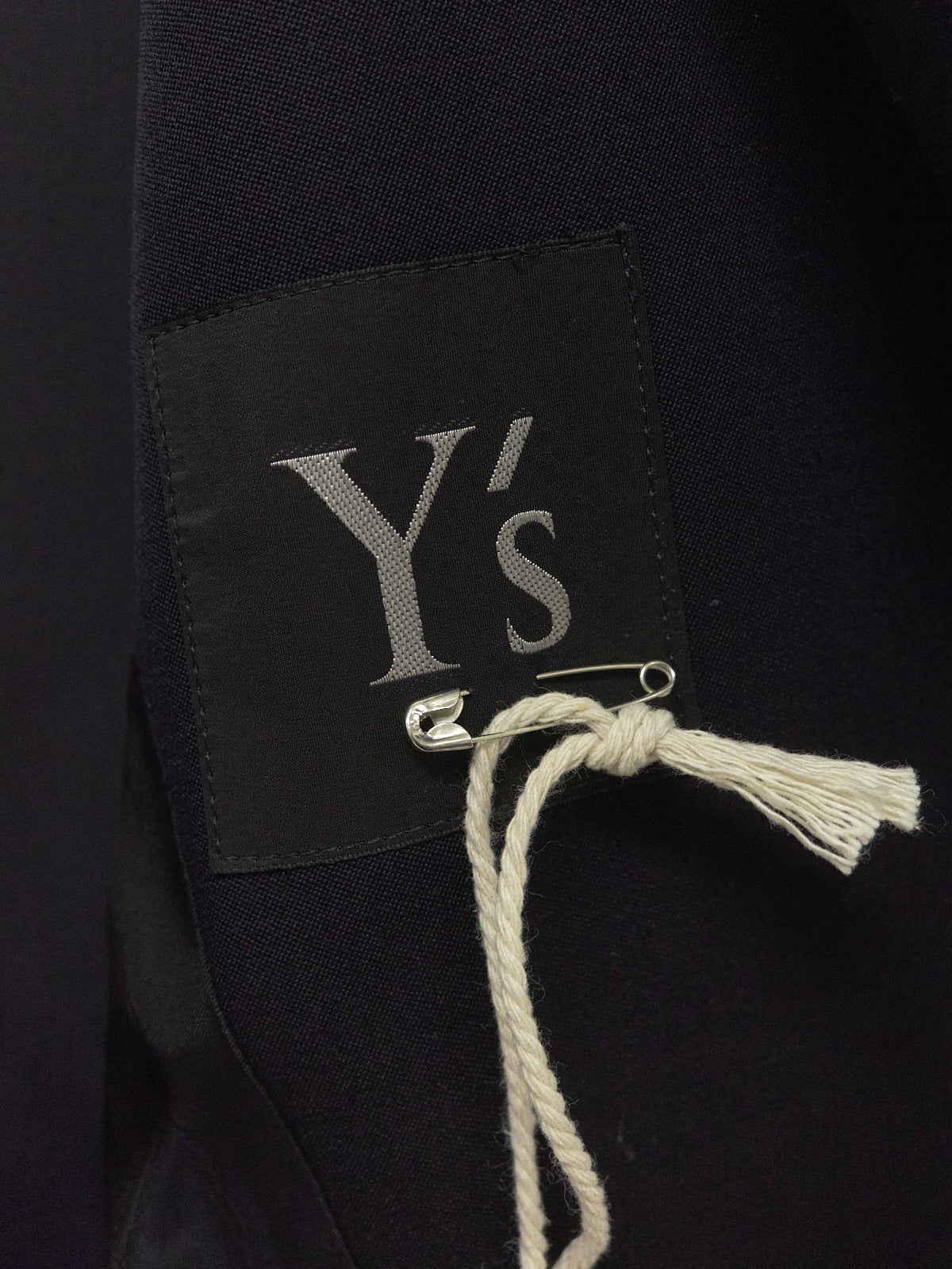 Y's Yohji Yamamoto 1990s dark navy wool 3 button side tab coat - womens S M L